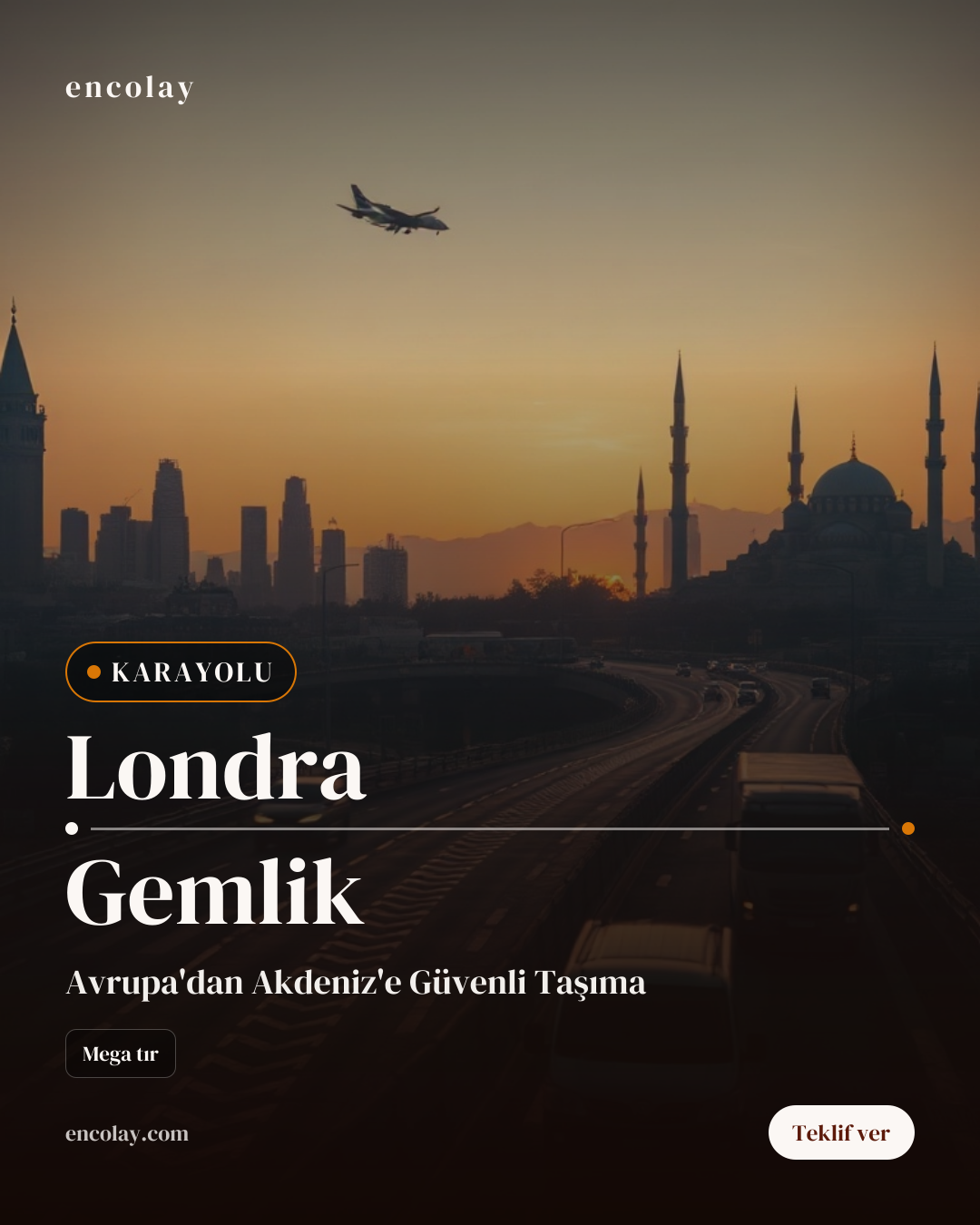 Londra-Gemlik Ev Eşyası ve Elektronik Taşıma