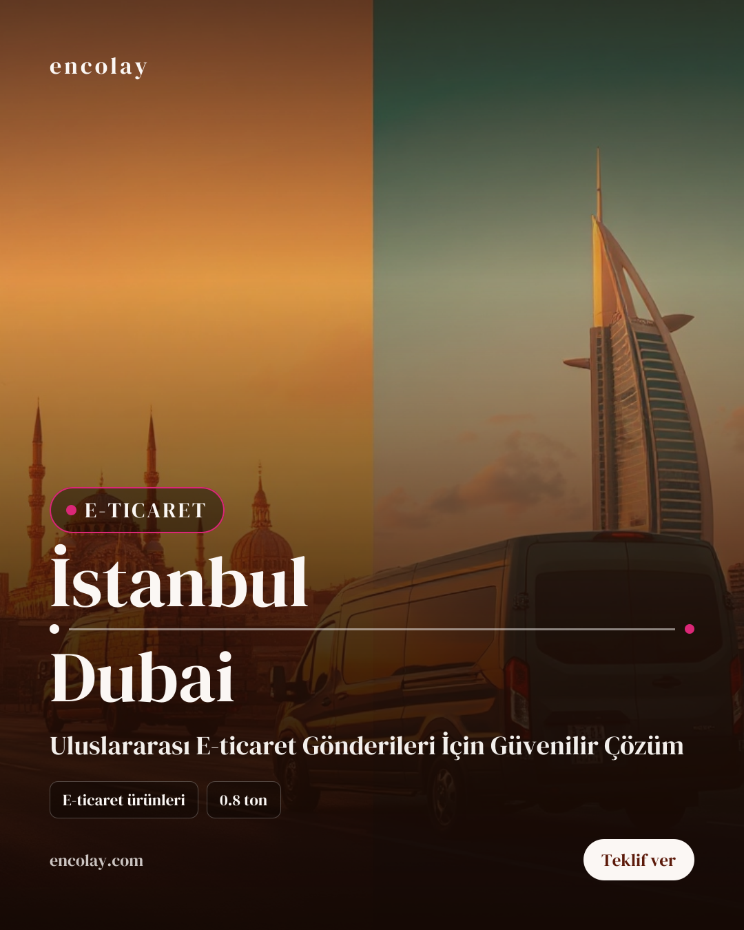 İstanbul-Dubai arası e-ticaret ürünleri havayolu taşıması