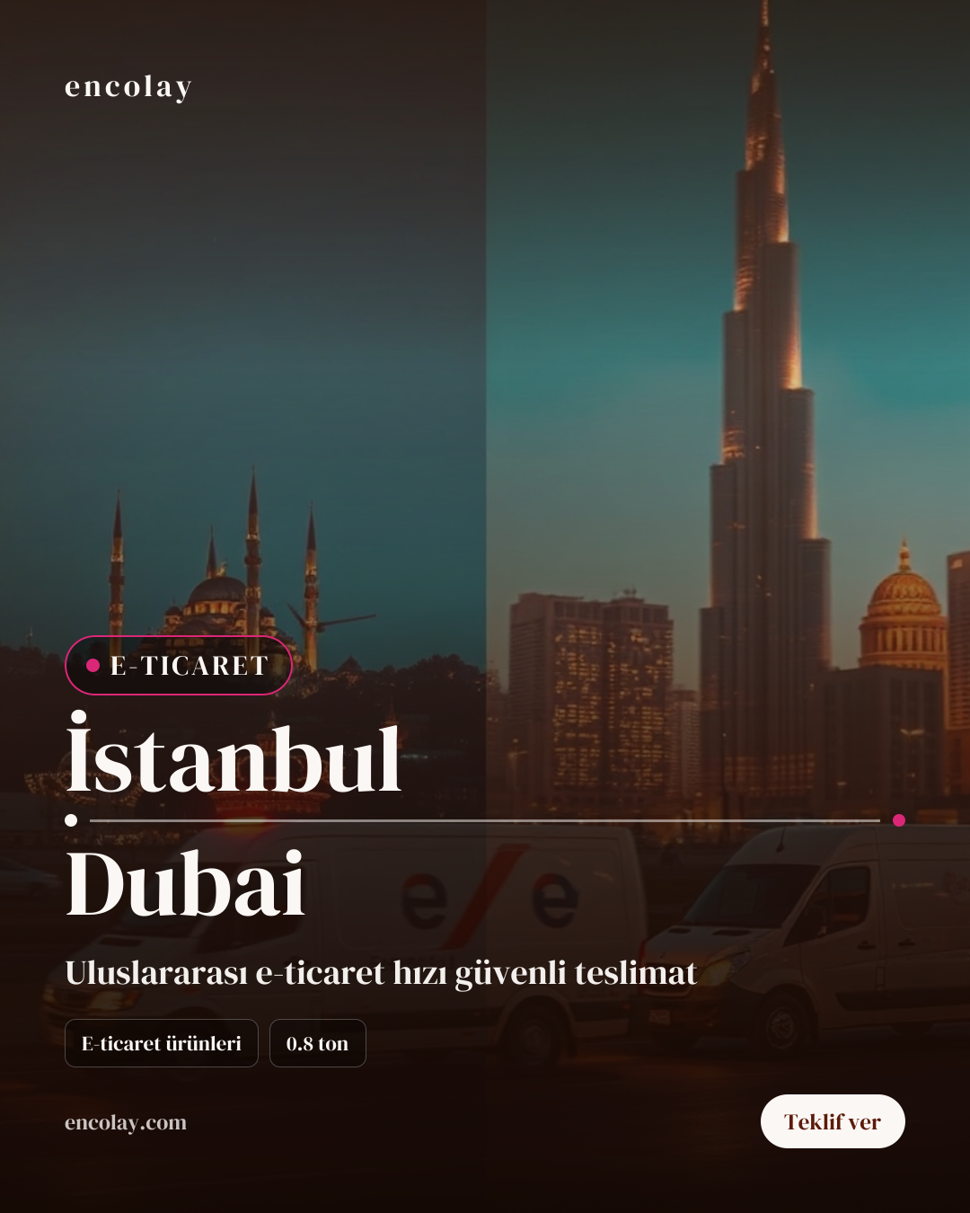 İstanbul-Dubai arası e-ticaret ürünleri havayolu taşıması