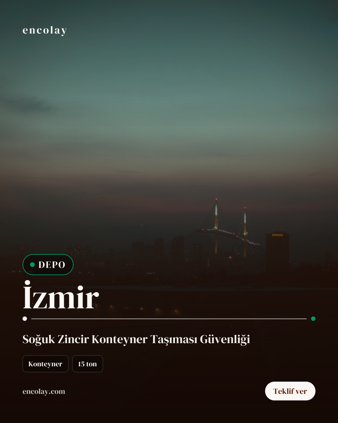 İzmir-Dubai arası 15 ton tekstil ürünü konteyner taşıması