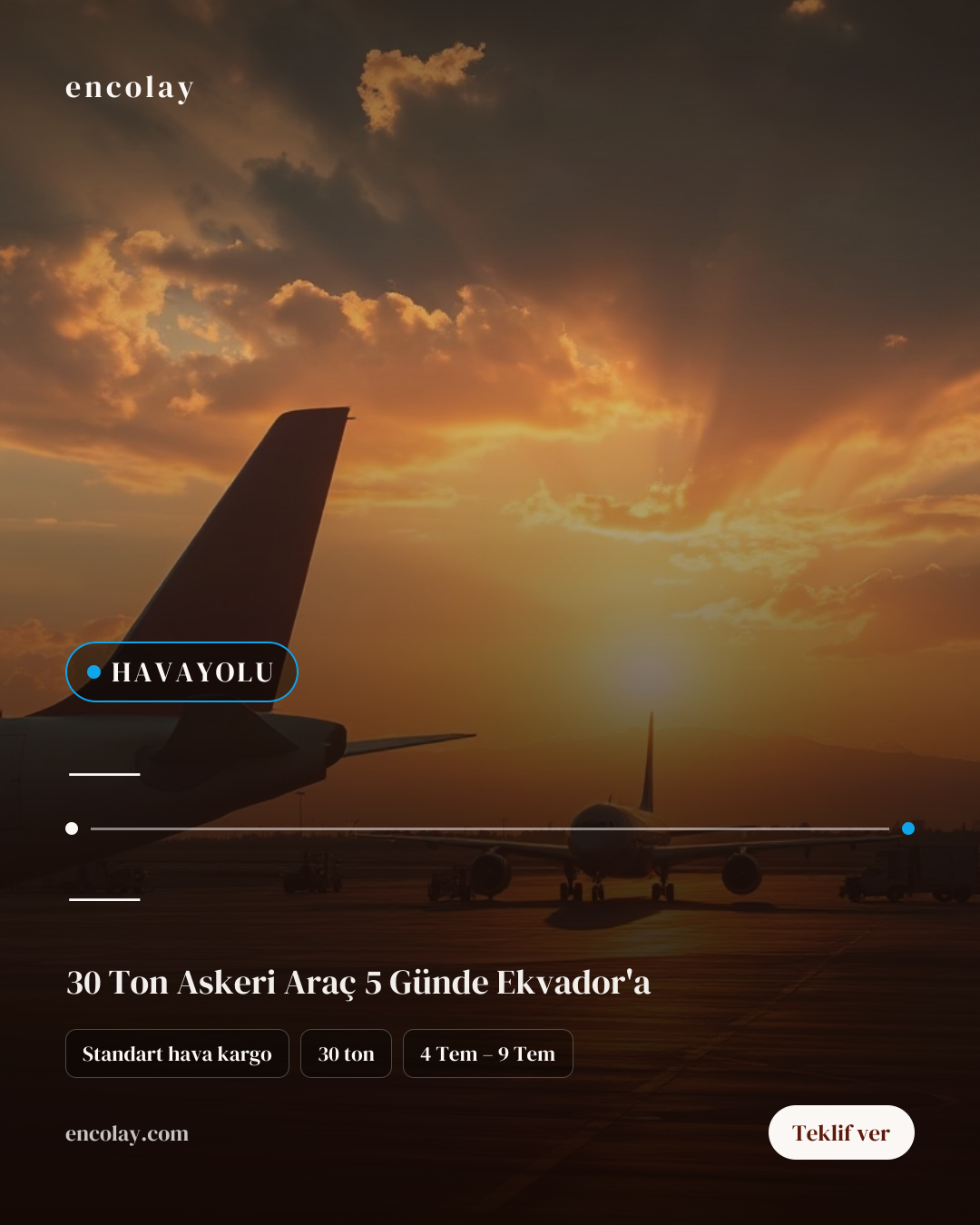 Türkiye-Ekvador Arası Askeri Kamyon Havayolu Taşıması