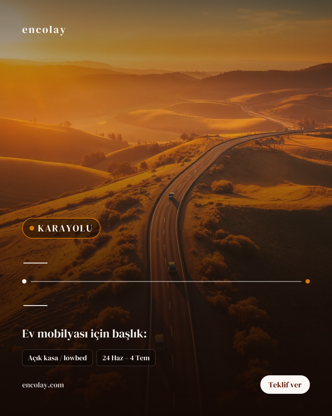 Uluslararası Ev Mobilyası Karayolu Taşıması