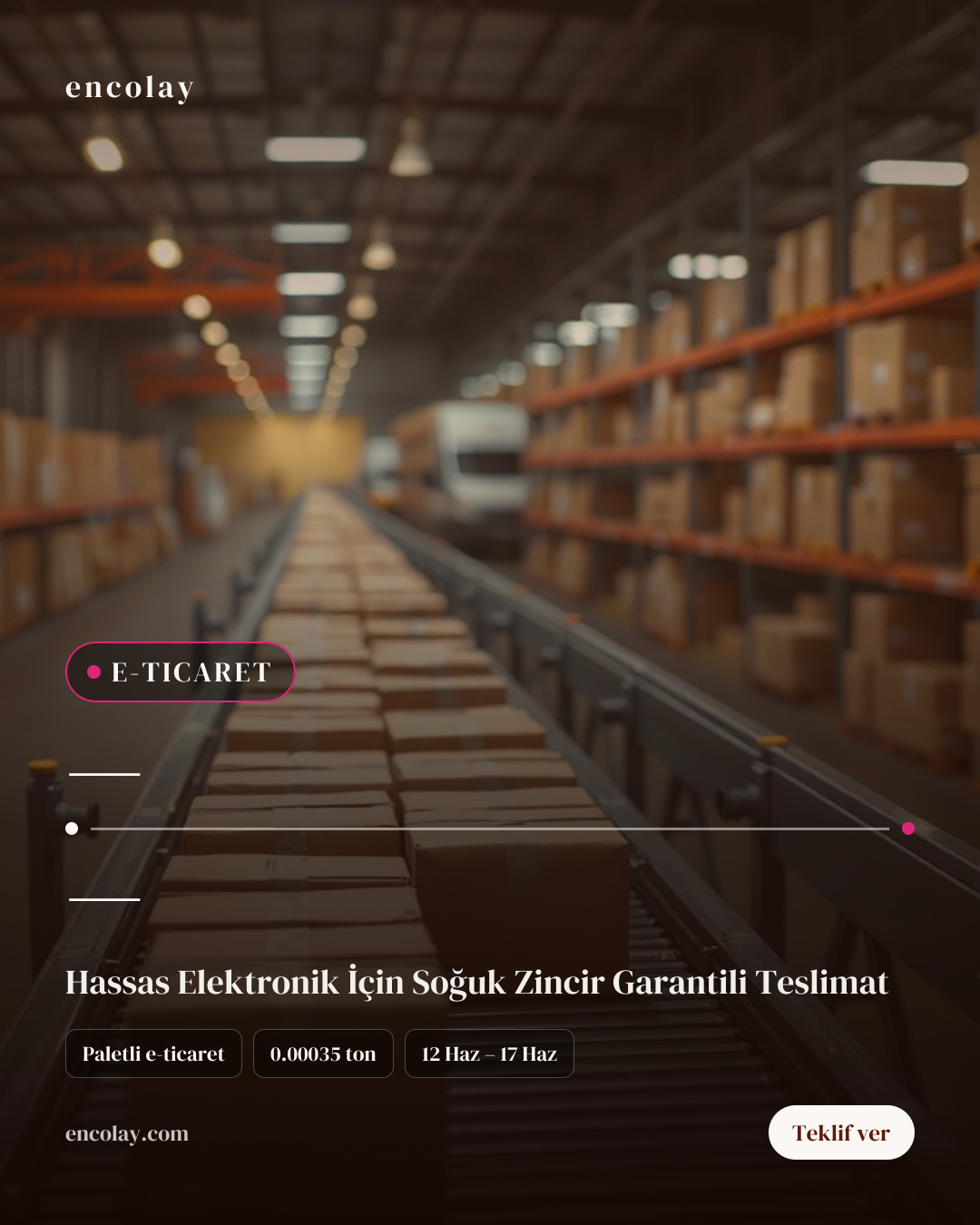 Türkiye E-ticaret Depolama ve Dağıtım Hizmeti