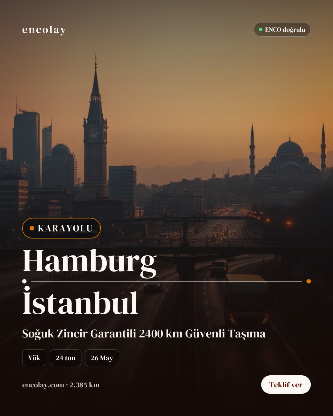 Boş tır — Hamburg dönüşü