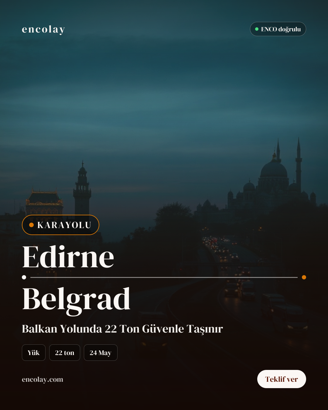 Tente kamyon — Balkanlar