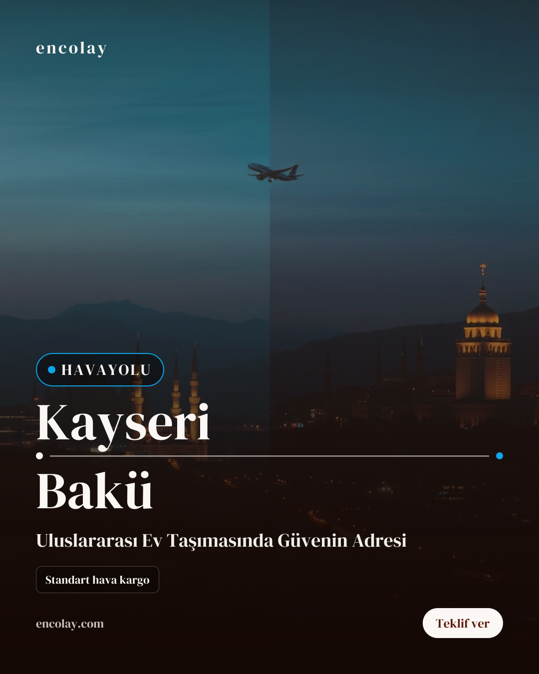 Kayseri-Bakü Ev Eşyası Havayolu Taşıma
