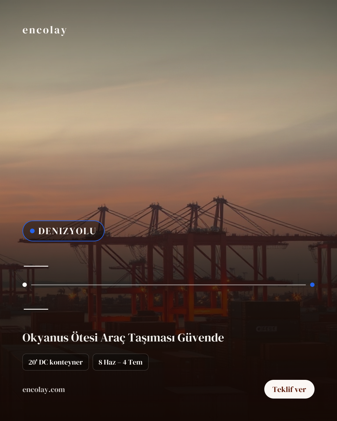 Türkiye'den Kanada'ya Araç Taşıma