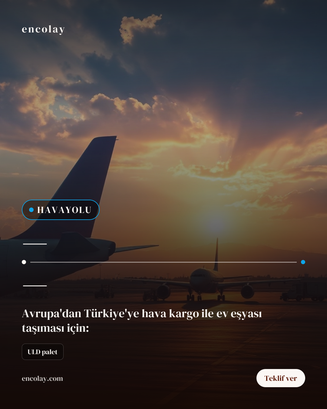 İsveç-Türkiye Arası 7 Koli Ev Eşyası Havayolu Taşıması